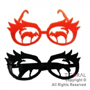 ANTEOJO GATO HALLOWEEN PLASTICOS x 12